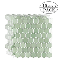 1.2 mm Glue Peel and Stick Green Vinyl Wall Tile Home Decor Bathroom Living Room TSQS86 by Vivid Tiles | Souqify