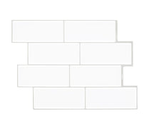 1.2mm 4 layer Subway Peel and Stick White Vinyl Wall Tile Home Decor bathroom Living Room T80711 by Vivid Tiles | Souqify
