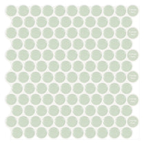 1.2mm Peel and Stick Green Dot Wall Tiles Home Decor Bathroom Living Room T80406 by Vivid Tiles | Souqify