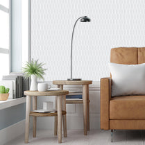 1.2mm Peel and Stick Hexagon White Wall Tiles Home Decor Kitchen T80303 by Vivid Tiles | Souqify