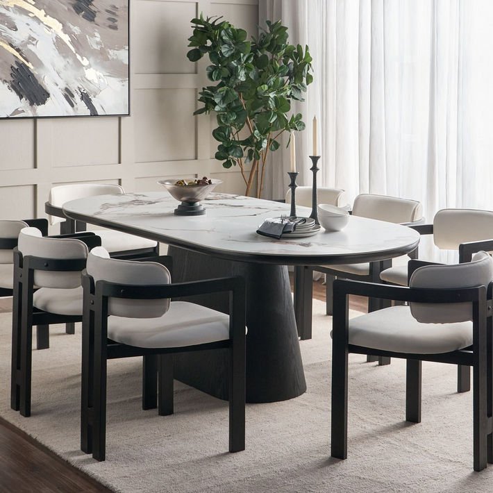 Rotterdam 8-Seater Ceramic Top Dining Table