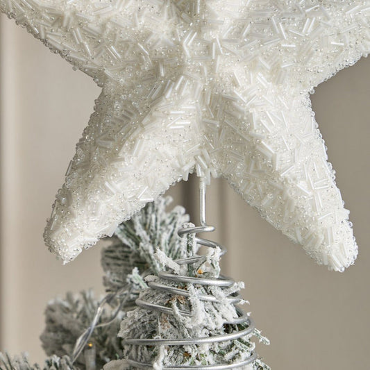 Beaded Star Tree Topper - 5x20 cm
