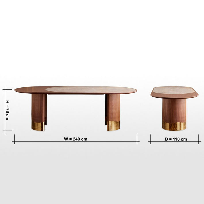 Solena 8-Seater Ceramic Top Dining Table