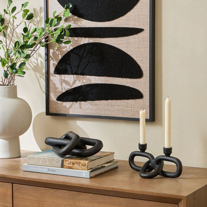 Natura Loft Metal Taper Candleholder - 10 cm