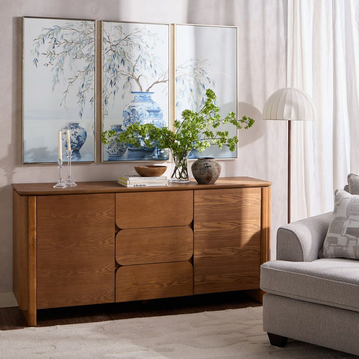 Luxe Orientale Tahani 3-Piece Canvas Wall Art Set - 158x103 cm