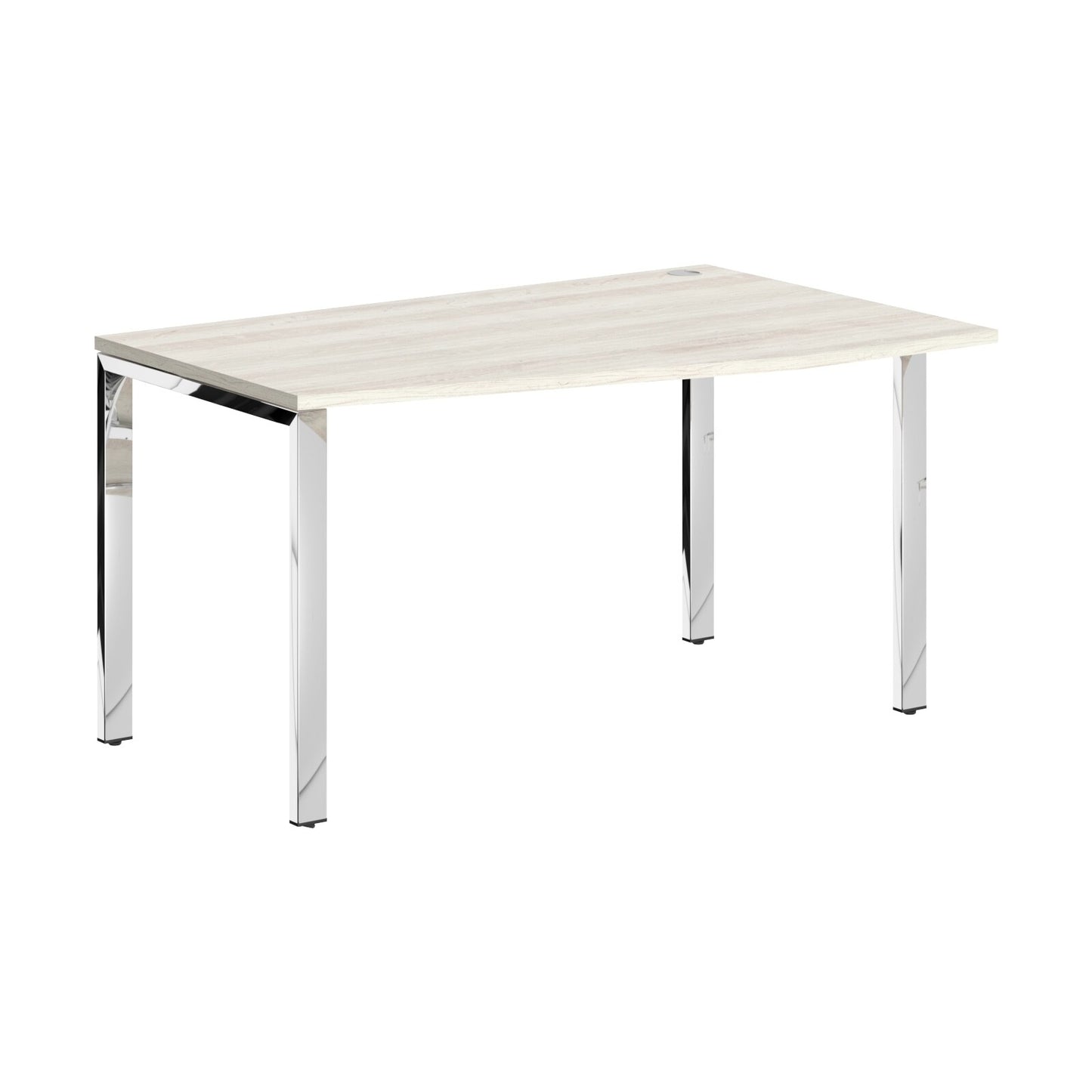 L SHAPE DESK DESK MADE IN 25MM MFC TOP, E1 LAMINATE CHIPBOARD 40X20MM METAL GLOSSY FRAMES