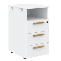 EXECUTIVE ATTACHED THREE DRAWER PEDESTAL, MADE IN E1 LAMINATE CHIPBOARD