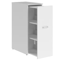 MEDIUM HEIGHT CABINET WITH SINGLE DRAWER, MADE IN E1 LAMINATE CHIPBOARD