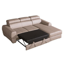 VENTURO Modern Corner Sofa Bed | 2510mm X 1670mm | Variety of leathers & fabrics to choose