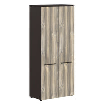 EXECUTIVE FULL HEIGHT CABINET, MADE IN E1 LAMINATE CHIPBOARD, WITH WOODEN SWING DOORS