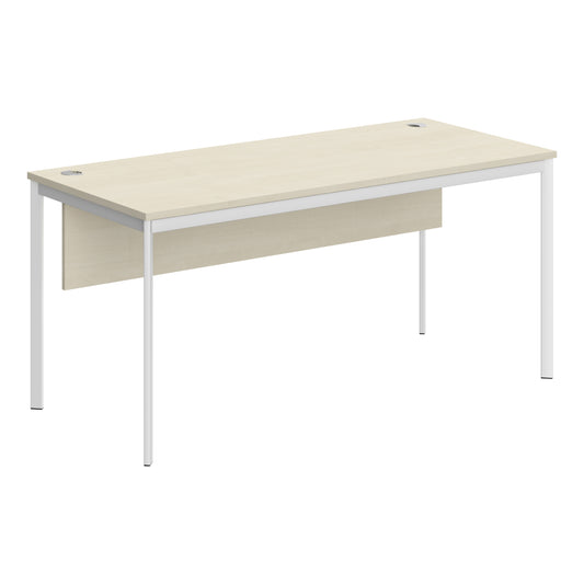 RECTANGULAR SHAPE DESK MADE IN 25MM MFC TOP, MODESTY PANEL, E1 LAMINATE CHIPBOARD 40X20MM METAL FRAMES