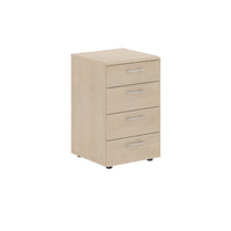 FOUR DRAWER PEDESTAL, MADE IN E1 LAMINATE CHIPBOARD