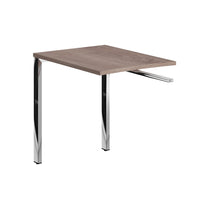 RECTANGULAR SHAPE DESK EXTENSION MADE IN 25MM MFC TOP, E1 LAMINATE CHIPBOARD, 40X40MM METAL U SHAPE FRAMES