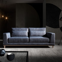 AMBRA 3 SEATER MAX SOFA | MANY TYPES OF LEATHER AND FABRICS