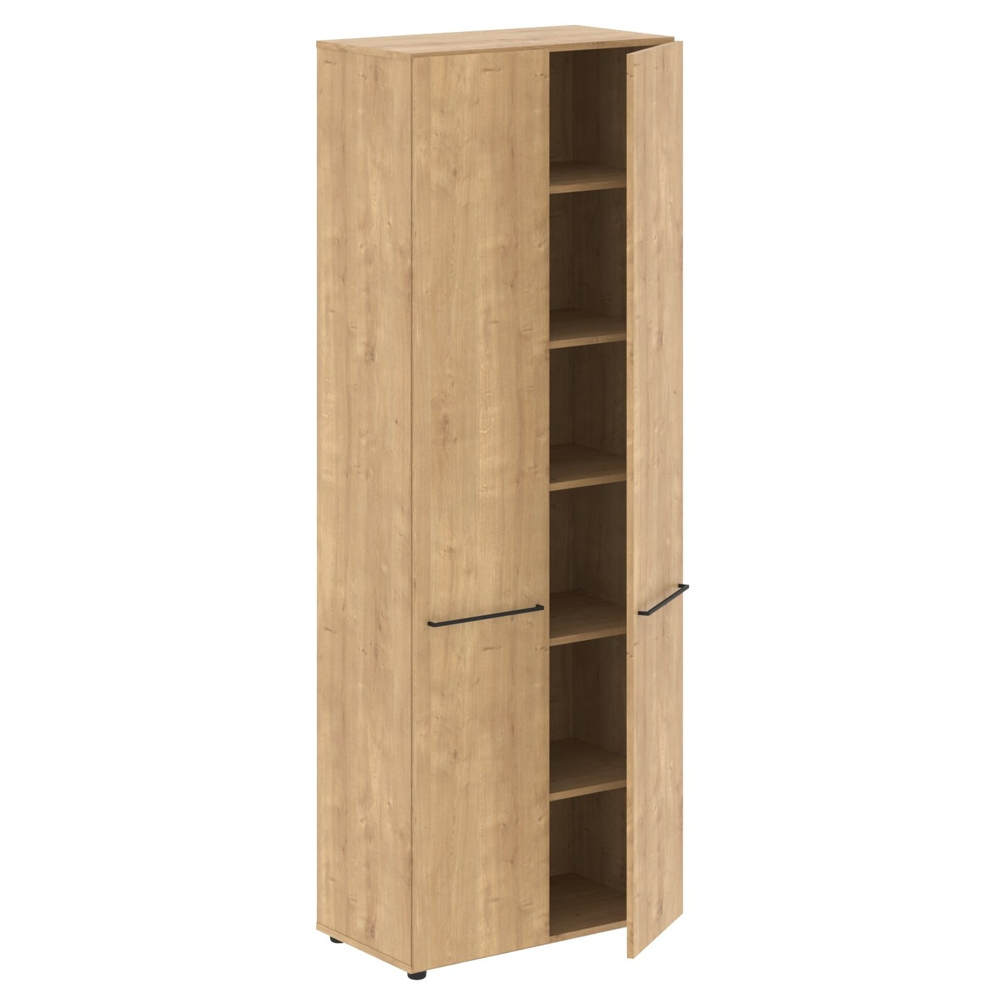 FULL HEIGHT CABINET, MADE IN E1 LAMINATE CHIPBOARD, WITH WOODEN SWING DOOR