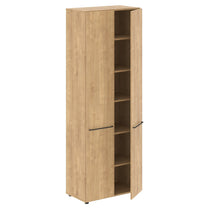 FULL HEIGHT CABINET, MADE IN E1 LAMINATE CHIPBOARD, WITH WOODEN SWING DOOR