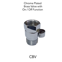 CBV - Chrome Plated Brass Valve with On / Off Function