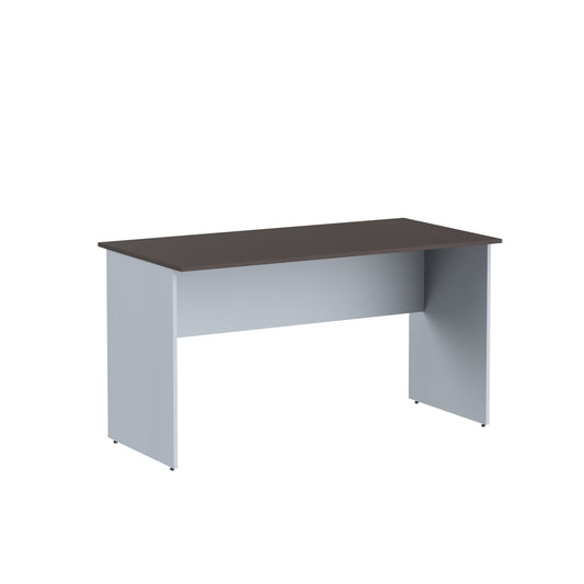 RECTANGULAR SHAPE DESK, MADE IN E1 LAMINATE CHIPBOPARD,WITH WOODEN MODESTY PANEL AND LEGS