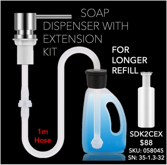 SDK2BEX | SDK2MEX - Soap Dispenser with Extension Kit
