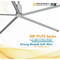 MPFANS Gearmotor-Lenze 24FT/7.3M 1.5KW biggest ceiling fan industrial looking ceiling fan big outdoor ceiling fans
