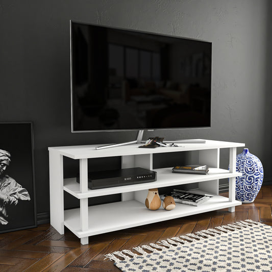 Pueblo TV Unit - White-White