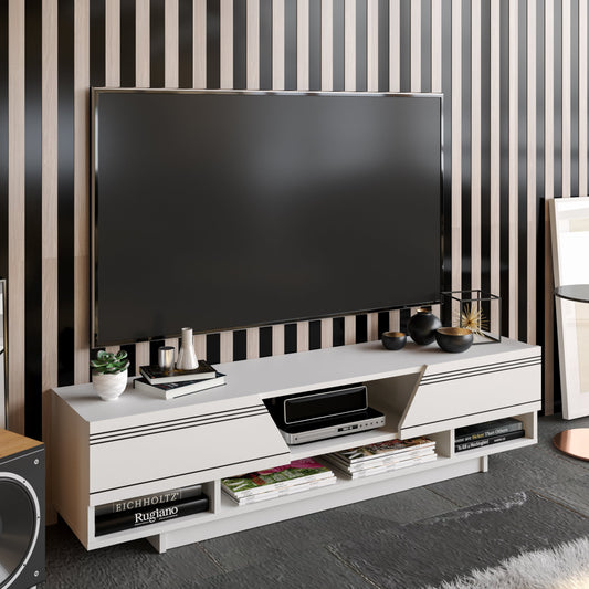 Aspatria TV Unit - White by DECOROTIKA | Souqify