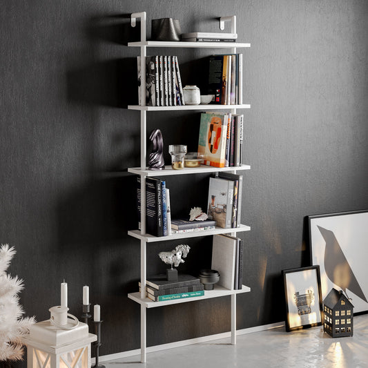 Bookshelf Paula - White-PAU68LBC01 White 76 X 28 X 17 by DECOROTIKA | Souqify