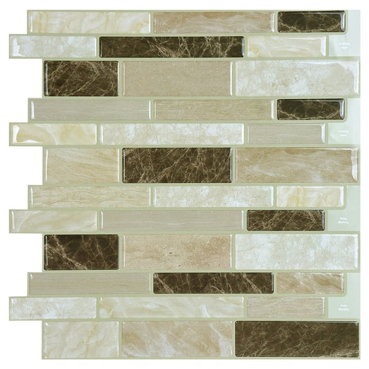 Brown Marble Strip Vinyl Tile GRS10 by Vivid Tiles | Souqify