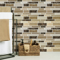 Brown Marble Strips Vinyl Tile T80125 by Vivid Tiles | Souqify