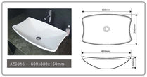Cast Stone Solid Surface Bathroom Countertop Basin JZ9016 by Jingzun | Souqify
