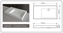 Cast Stone Solid Surface Bathroom Countertop Basin JZ9020a by Jingzun | Souqify