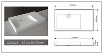 Cast Stone Solid Surface Bathroom Countertop Sink JZ9020B by Jingzun | Souqify