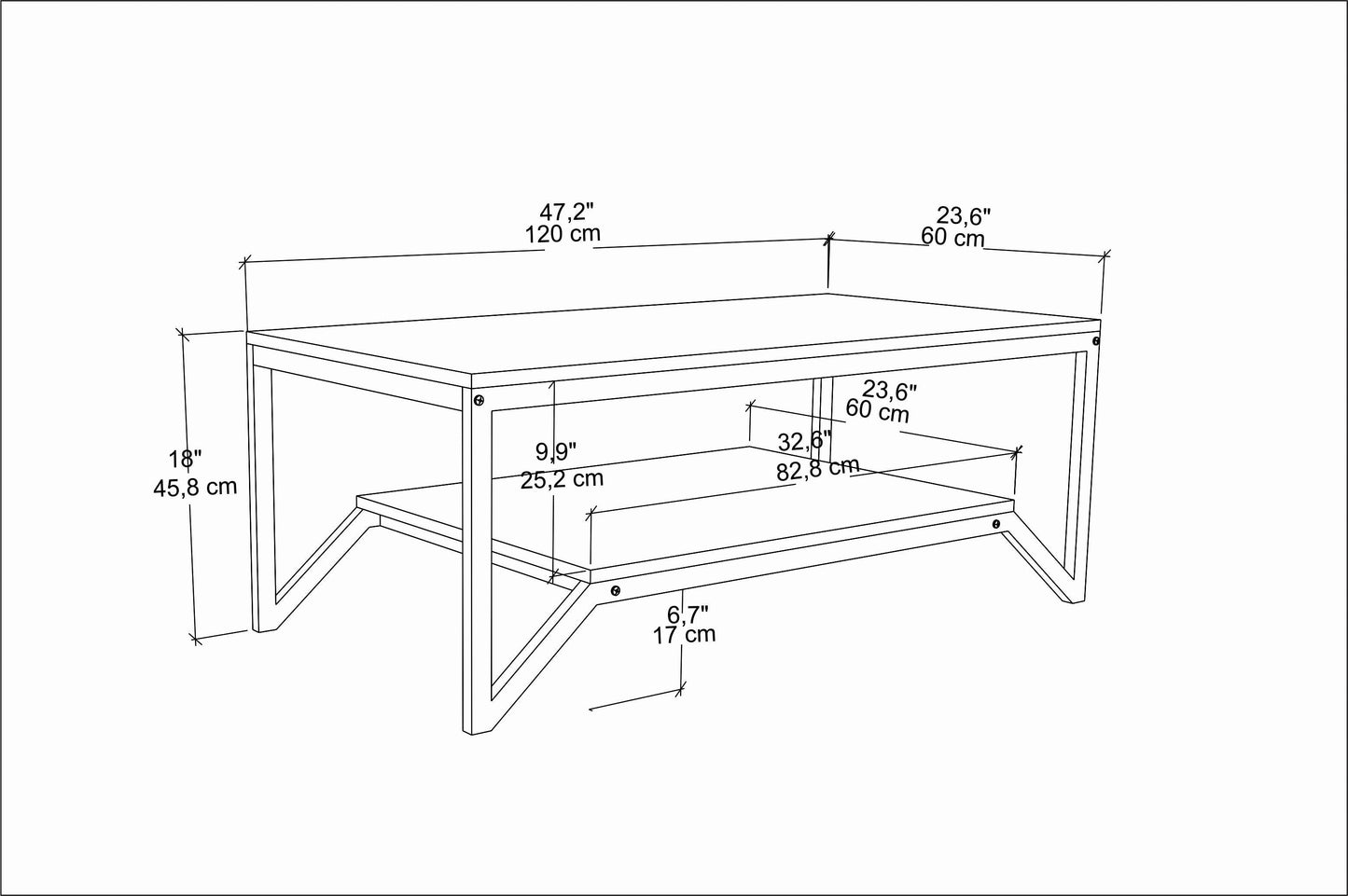 Coffee Table Flora - White-FLR47CT02 White 137 X 66 X 14 by DECOROTIKA | Souqify