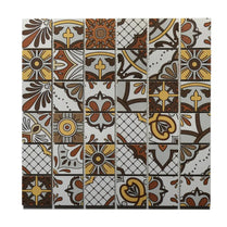 Colourful painted ceramic mosaic tiles for wall and floor by Vivid Tiles | Souqify