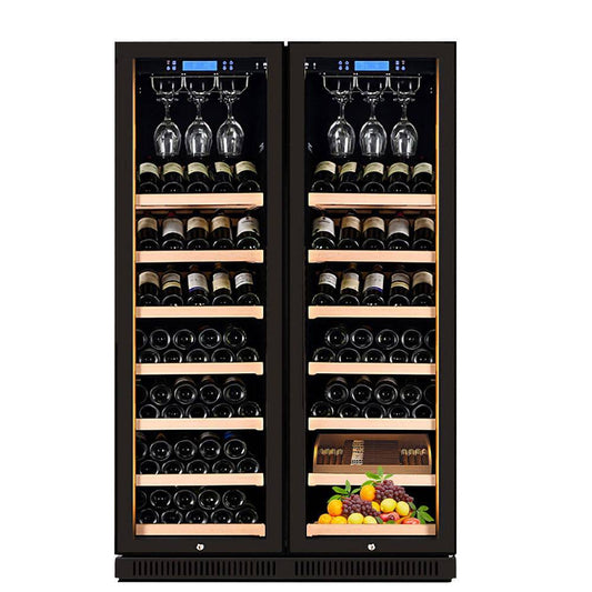 COOLBABY CZBX19 12 Bottles of Constant Temperature & Humidity Electronic Beverage Wine Cooler Freestanding Mini Wine Fridge Cabinet