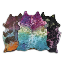 DEKOLAND - Distressed Colorful/Tie Dye Cowhide Home Interior Decor by Dinkids Furniture Trading L.L.C. | Souqify