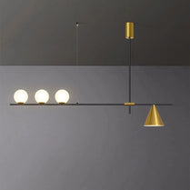 Dining room chandeliers Nordic style creative dining table pendant light modern personality simple magic beans long bar lamps by Zhongsan | Souqify