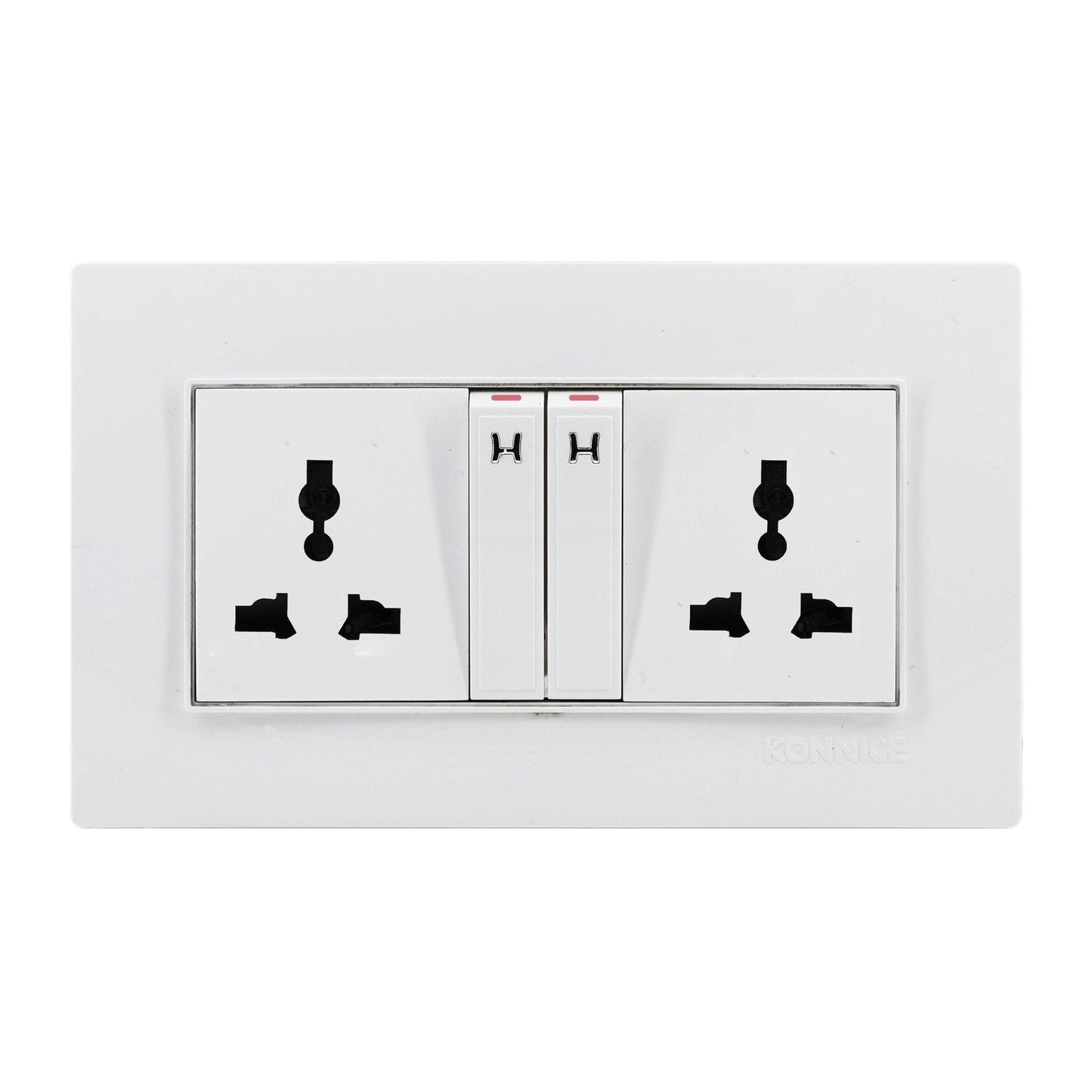 Double ELectric Socket with Wall Switch by Konnice | Souqify