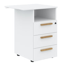 EXECUTIVE ATTACHED THREE DRAWER PEDESTAL, MADE IN E1 LAMINATE CHIPBOARD by Treejar | Souqify