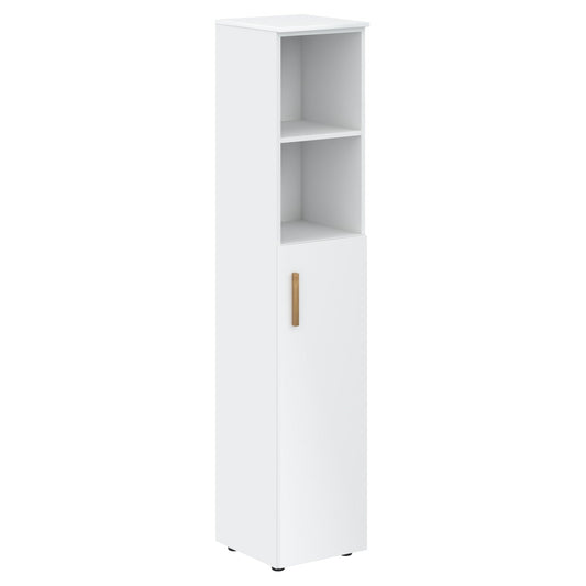 EXECUTIVE FULL HEIGHT CABINET, MADE IN E1 LAMINATE CHIPBOARD, WITH OPEN SHELVES AND WOODEN SWING DOOR by Treejar | Souqify