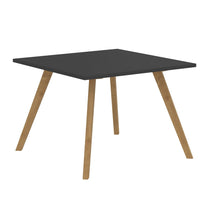 EXECUTIVE MODERN DESIGN SQUARE SHAPE COFFEE TABLE, MADE IN E1 LAMINATE CHIPBOPARD, WITH SLANTED SHAPE WOODEN LEGS by Treejar | Souqify