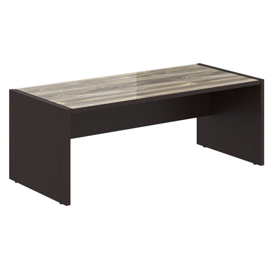 EXECUTIVE RECTANGULAR SHAPE DESK, MADE IN E1 LAMINATE CHIPBOARD, WITH WOODEN MODESTY PANEL AND LEGS by Treejar | Souqify