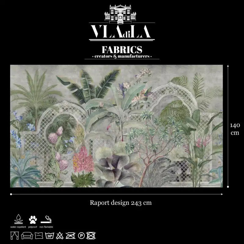 Fabric Verdant mosaic by Vladila | Souqify