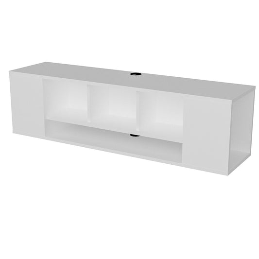 Floating TV Stand Paldi - White-PAL53FTS01 White 147 X 40.5 X 14.5 by DECOROTIKA | Souqify