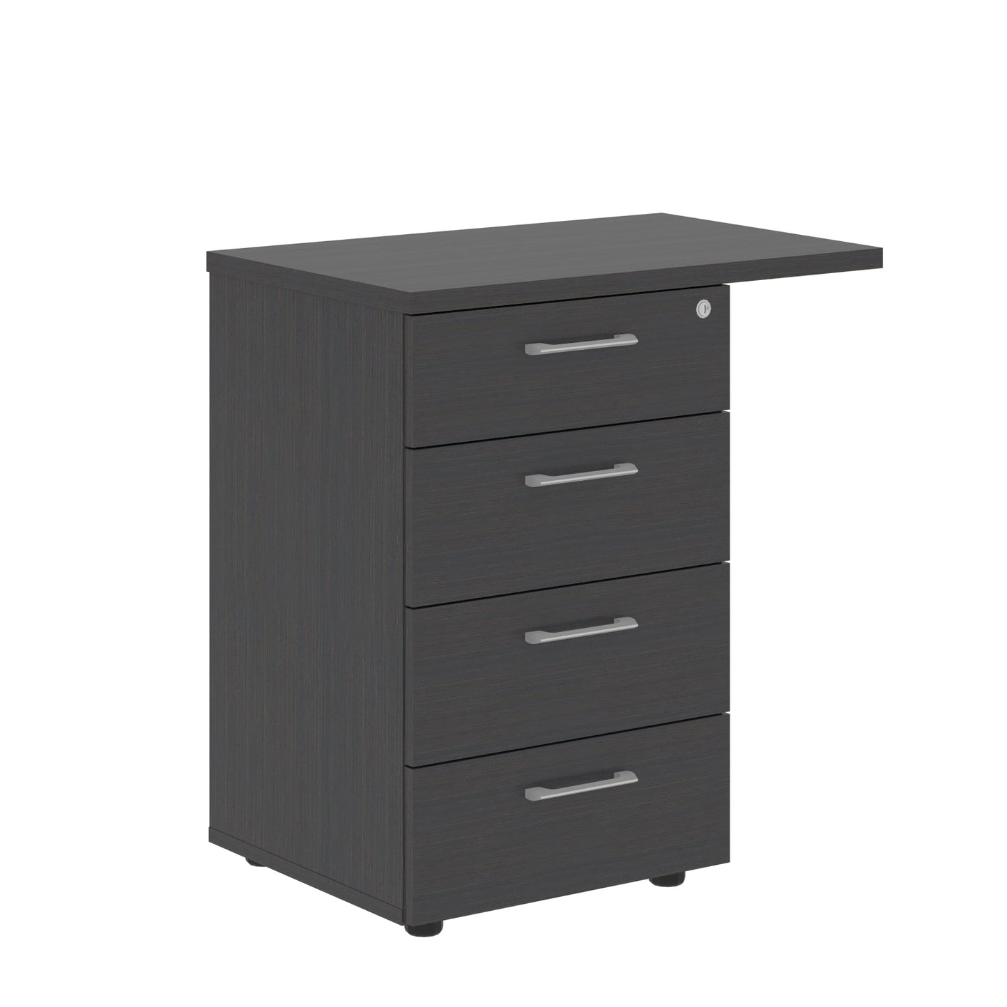 FOUR DRAWER PEDESTAL, MADE IN E1 LAMINATE CHIPBOARD by Treejar | Souqify
