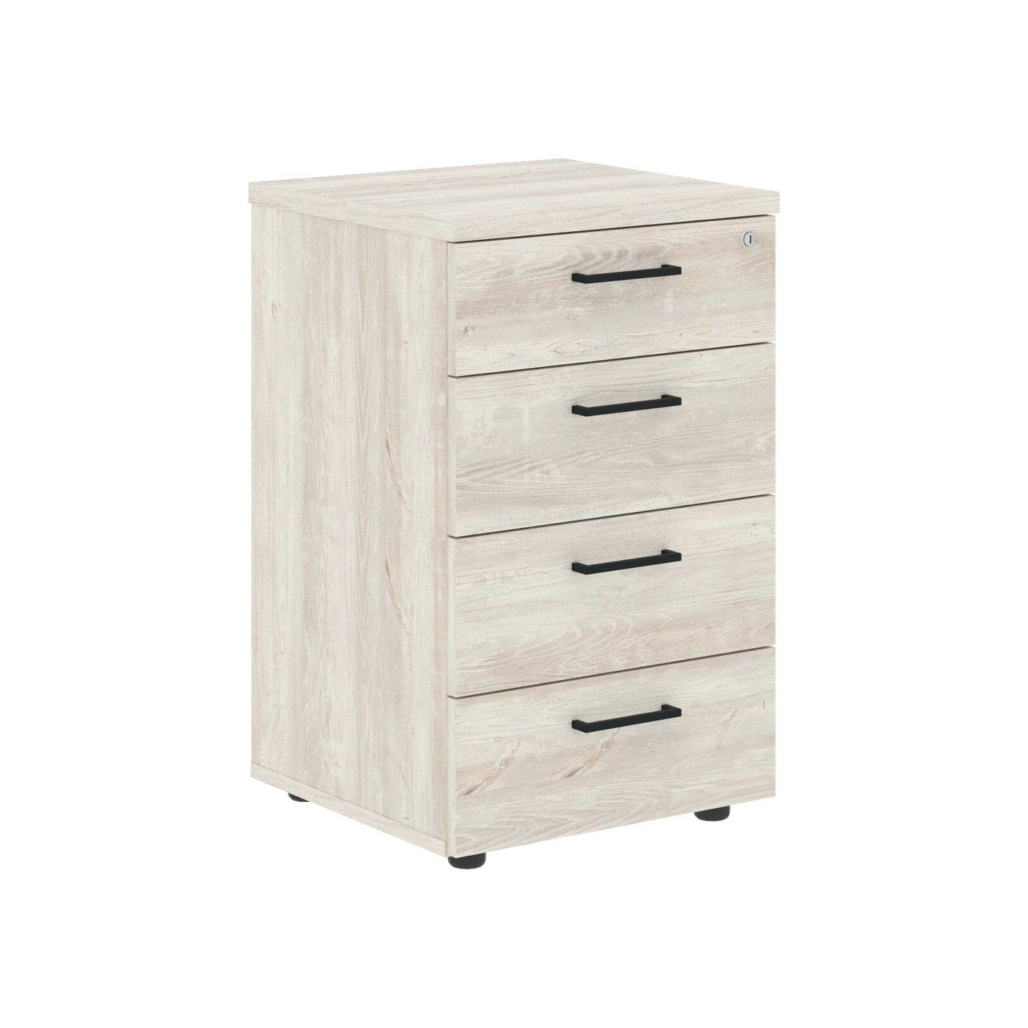 FOUR DRAWER PEDESTAL, MADE IN E1 LAMINATE CHIPBOARD by Treejar | Souqify