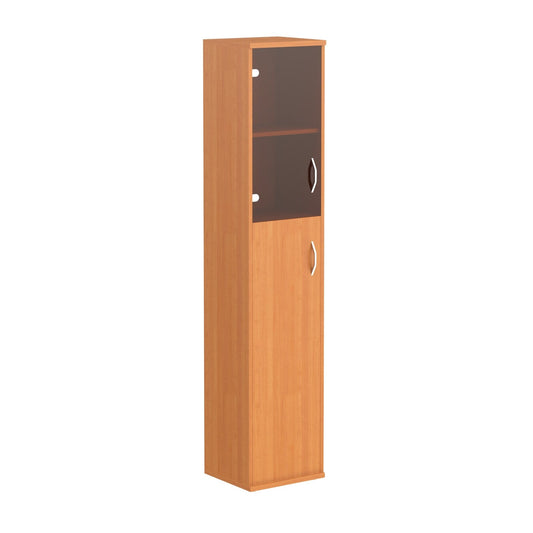 FULL HEIGHT CABINET, MADE IN E1 LAMINATE CHIPBOARD, WITH GLASS AND WOODEN SWING DOORS by Treejar | Souqify