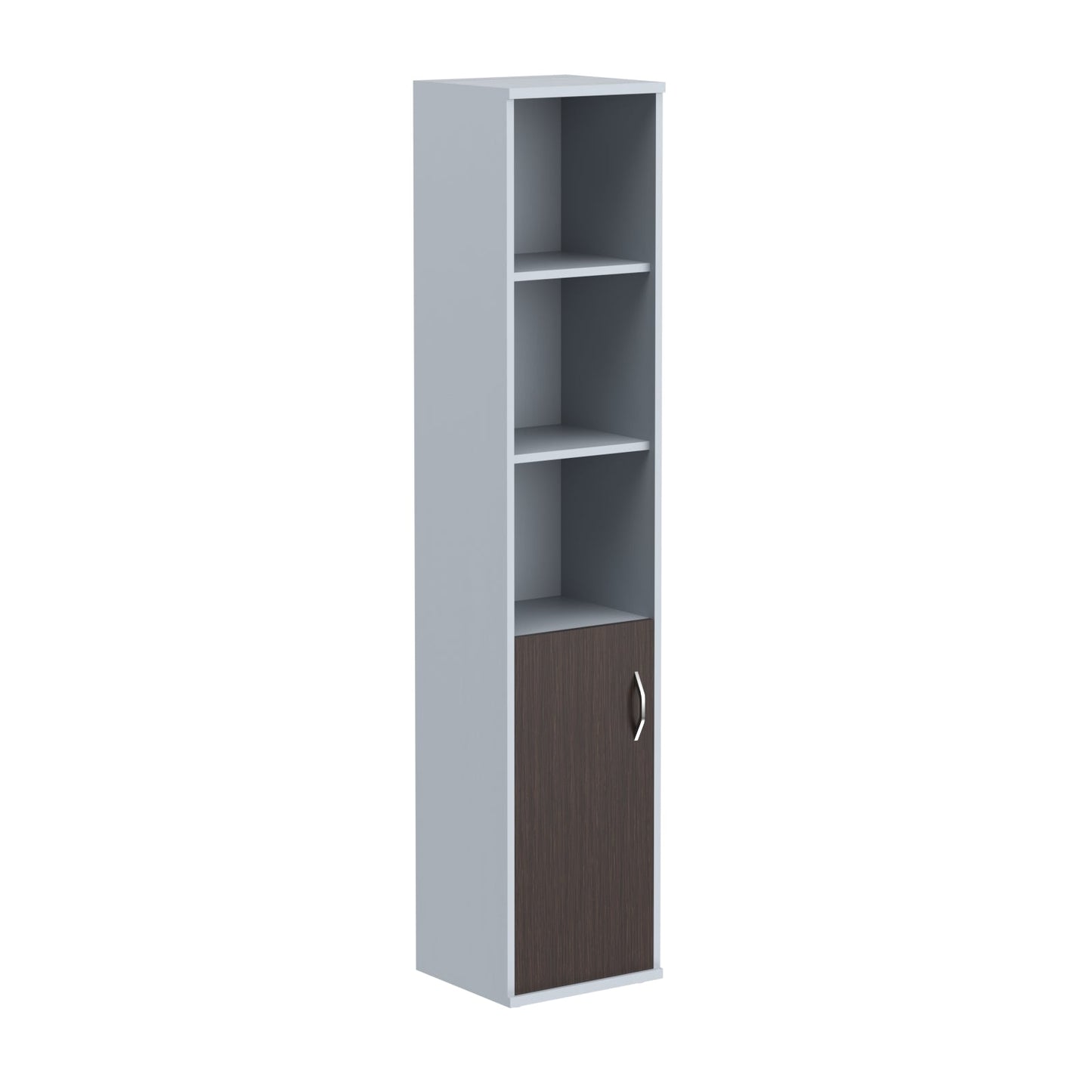 FULL HEIGHT CABINET, MADE IN E1 LAMINATE CHIPBOARD, WITH WOODEN SWING DOOR AND OPEN SHELF by Treejar | Souqify