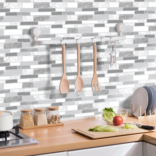 Gray Large Stone Strip Vinyl Tile T80012 by Vivid Tiles | Souqify