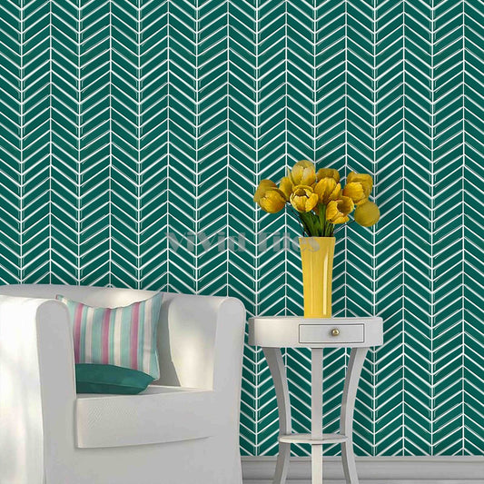 Green Herringbone Vinyl Tile T80526 by Vivid Tiles | Souqify